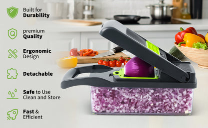 Vegetable Cutter Chopper and Slicer 14 in 1